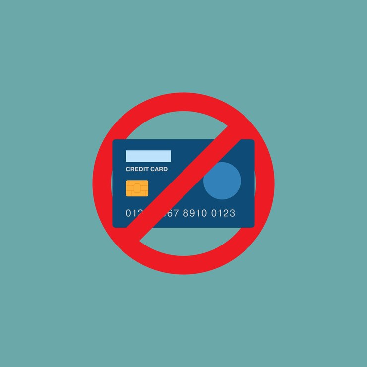 Vetor parar o design plano de crédito