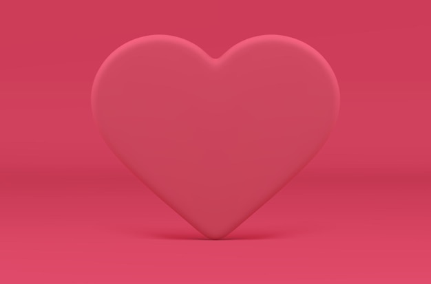 Parede de coração rosa 3D elemento de decoração de casamento fino celebração de evento romântico vetor realista