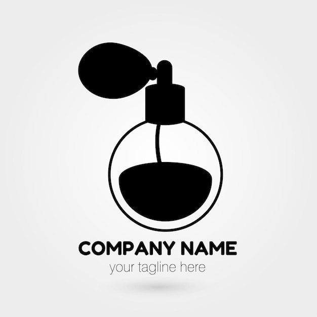 Parfume logotipo moderno e simples parfume shop ilustração vetorial