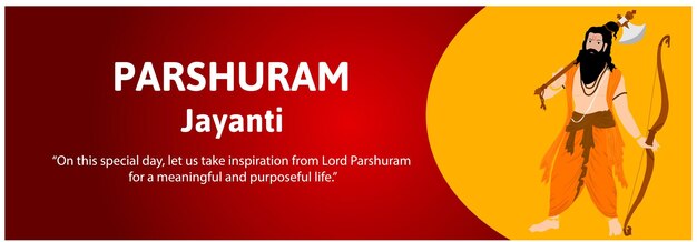 Parshuram jayanti lord parasurama indian hindu festival celebração ilustrações vetoriais