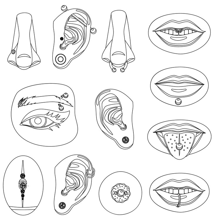 Vetor partes do corpo humano órgãos do corpo humano eps ilustração vetorial para anatomia e projetos médicos