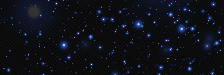 Vetor partículas cintilantes de poeira mágica efeito leve de brilho e estrelas em um fundo transparente