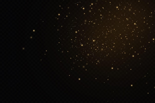 Partículas de ouro. Efeito de luz. Póde ouro. decoração de fundo