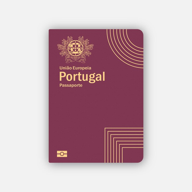 Vetor passaporte de portugal
