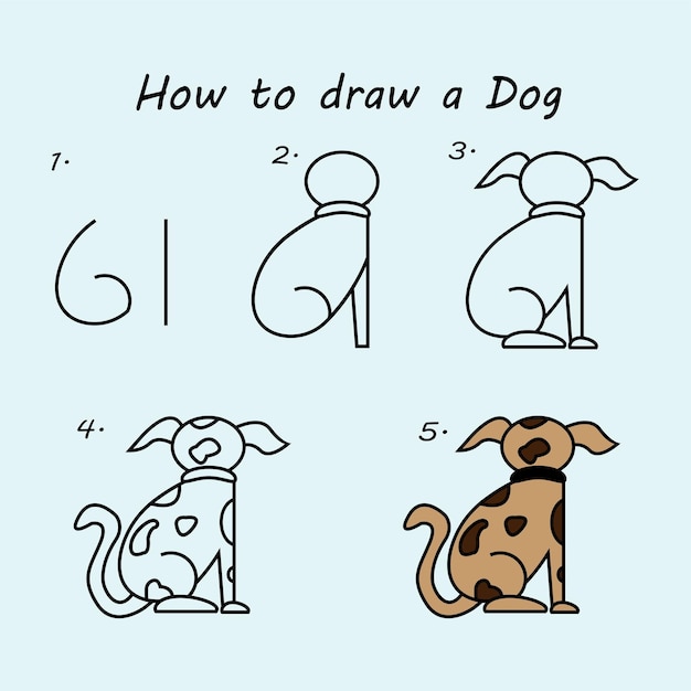 Tutorial: Como desenhar um cachorro fácil