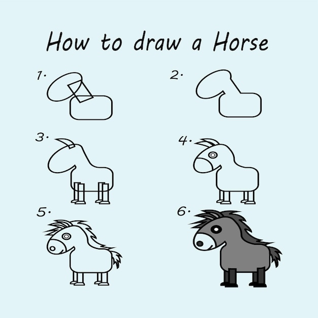 Como Desenhar um CAVALO 