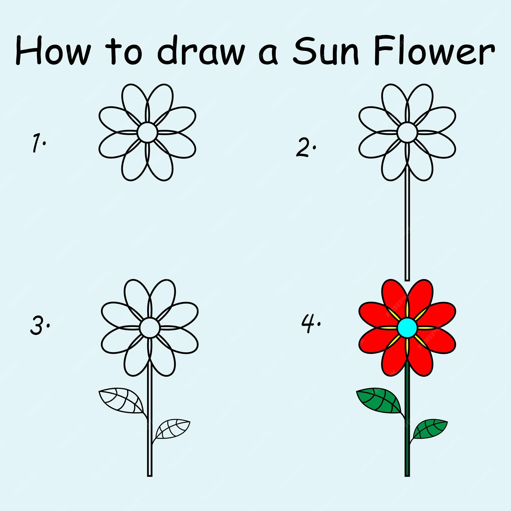 Qualquer pessoa pode desenhar flores: Tutorial de desenho passo-a