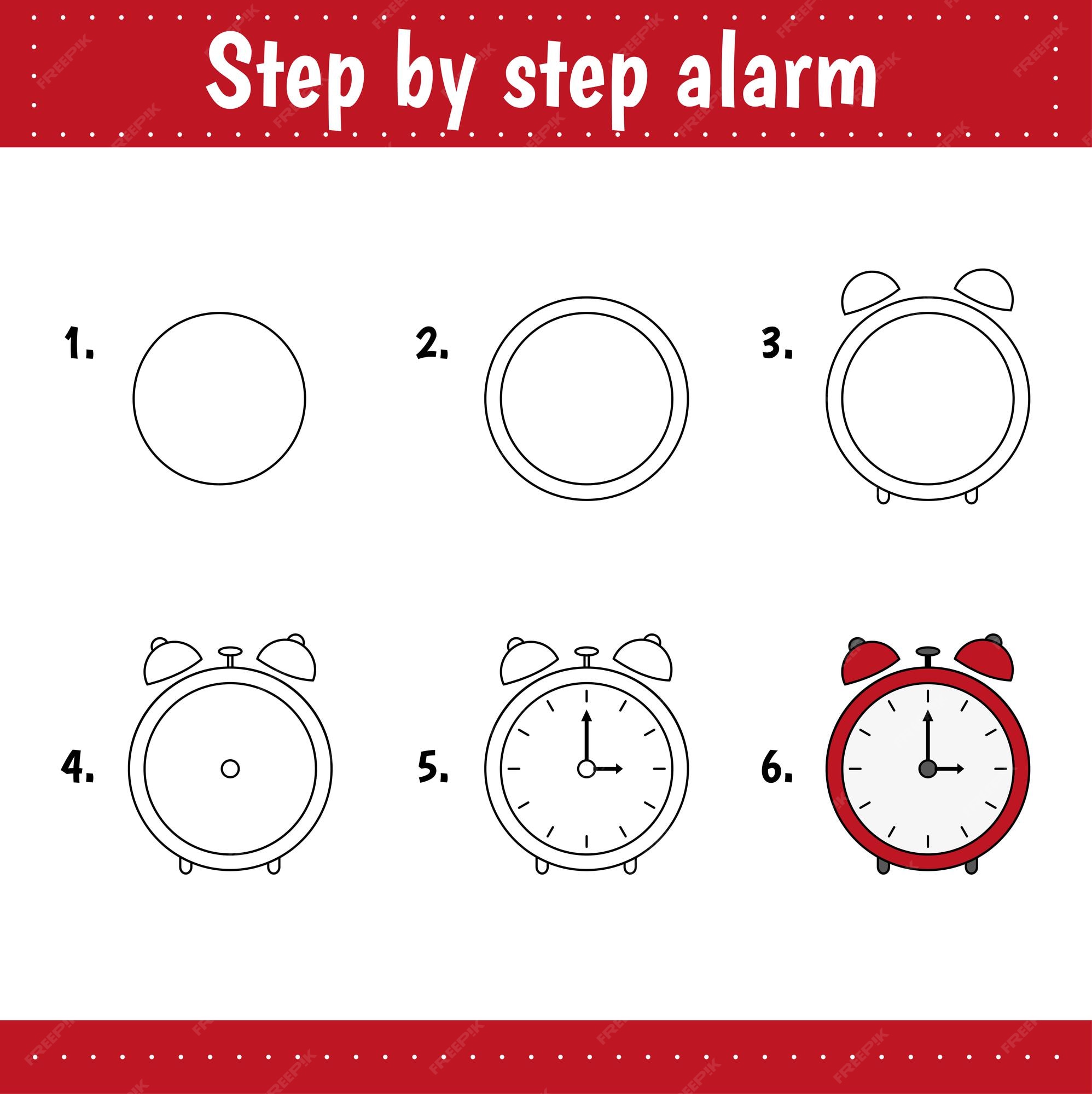 Desenho passo a passo. tutorial de desenho para crianças. nível