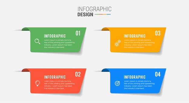 Passos desenho infográfico