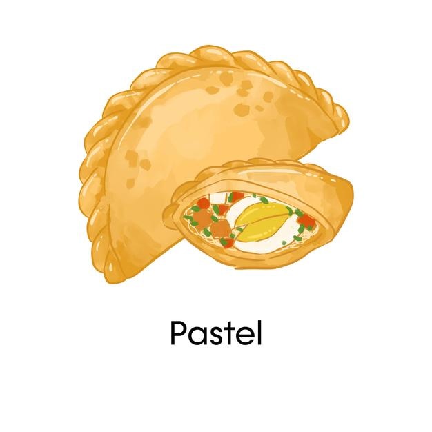 Pastel de sobremesa tradicional da Indonésia