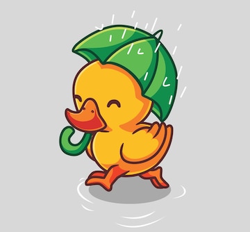 Guarda-chuva De Patos Bonitos. Padrão De Transmissão Contínua. Antifuga De  água Da Chuva Para Crianças Para Impressão E Jogos Para Ilustração do Vetor  - Ilustração de preto, râs: 239974114