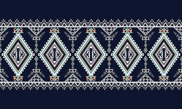 Pattern.carpet étnico geométrico, papel de parede, roupas, embrulho, batik, tecido, estilo de bordado de ilustração vetorial.