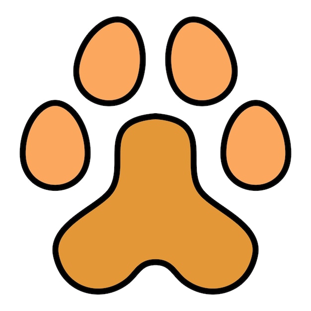 Vetor paw print icon