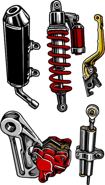 Peças da motocicleta