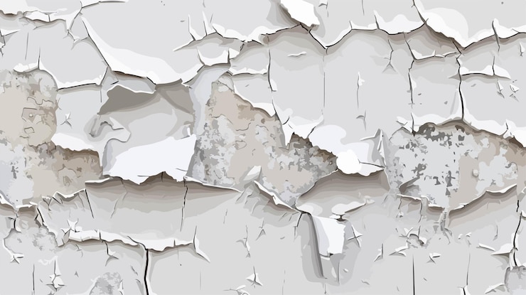 Vetor peeling wall texture background em estilo vetorial plano
