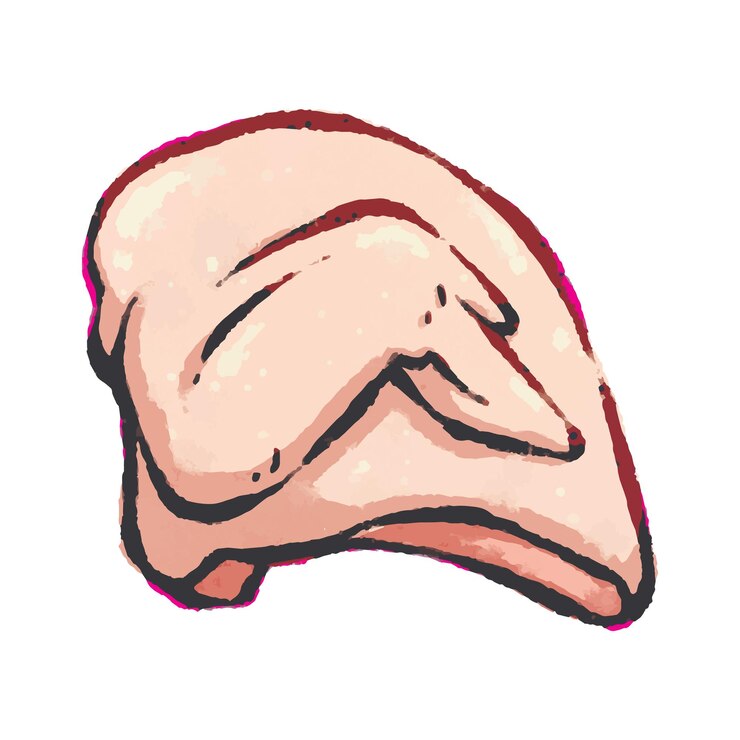 Vetor peito de frango cru com asas