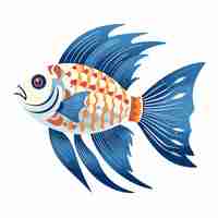 Vetor peixe betta de mármore boca grande bass clip art teal peixe betta água castanha em aquário