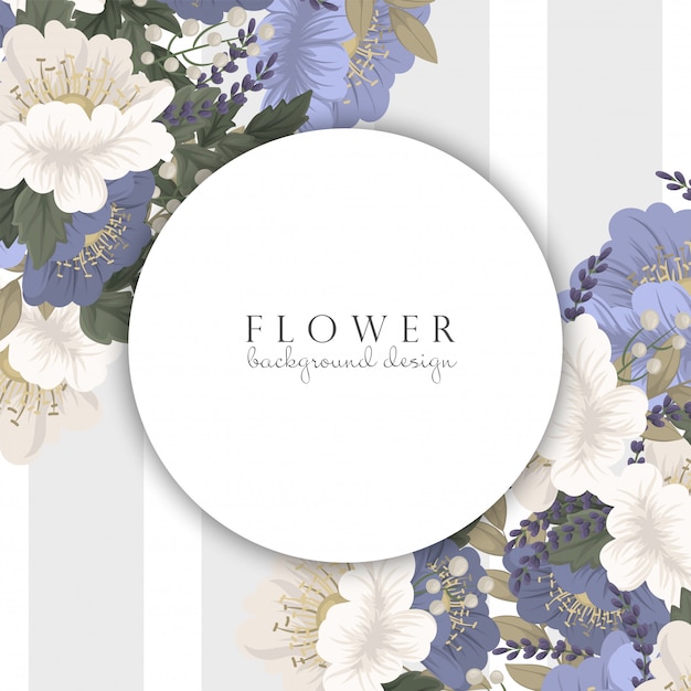 Pensionista de flores da primavera - flor azul claro