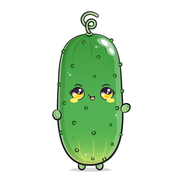 Pepino acenando com a mão