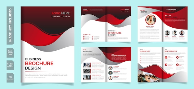 Vetor perfil da empresa design de brochura de negócios brochura profissional corporativa