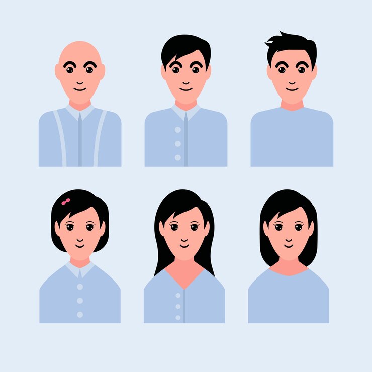 Vetor perfil de usuário ux vetor persona avatar design vetor ilustração plana isolada
