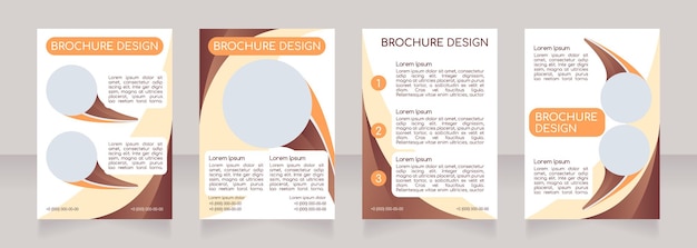 Perfume loja anúncio design de layout de brochura em branco. modelo de cartaz vertical definido com espaço vazio de cópia para o texto. coleta de relatórios corporativos pré-elaborados. páginas de folheto editáveis