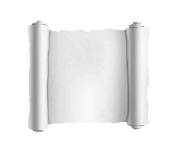 Pergaminho texturizado branco velho em branco