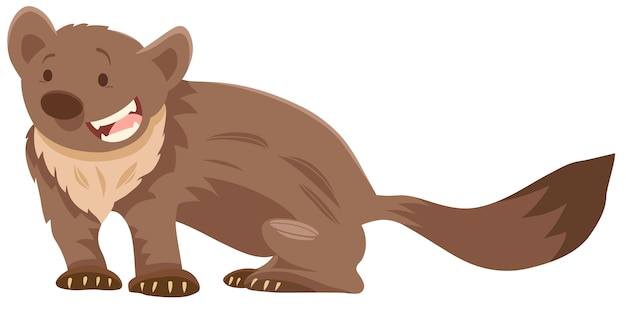 Personagem animal de desenho de marten