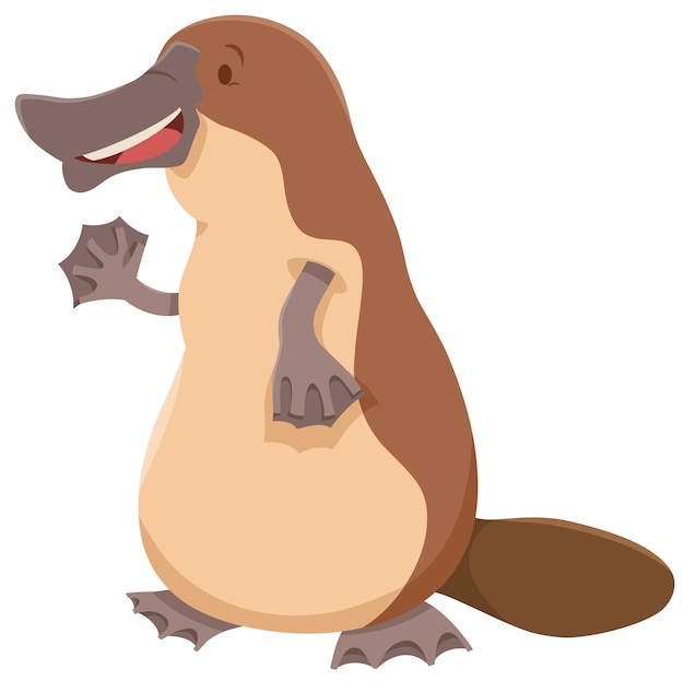 Personagem animal platypus