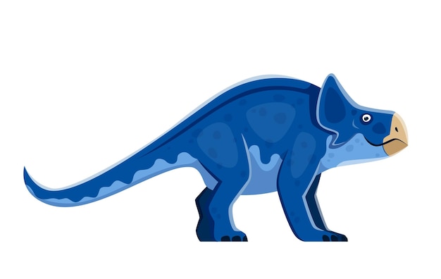 Personagem cômico do dinossauro protoceratops dos desenhos animados