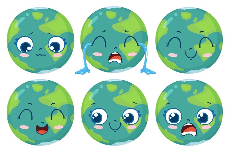 Vetor personagem da terra