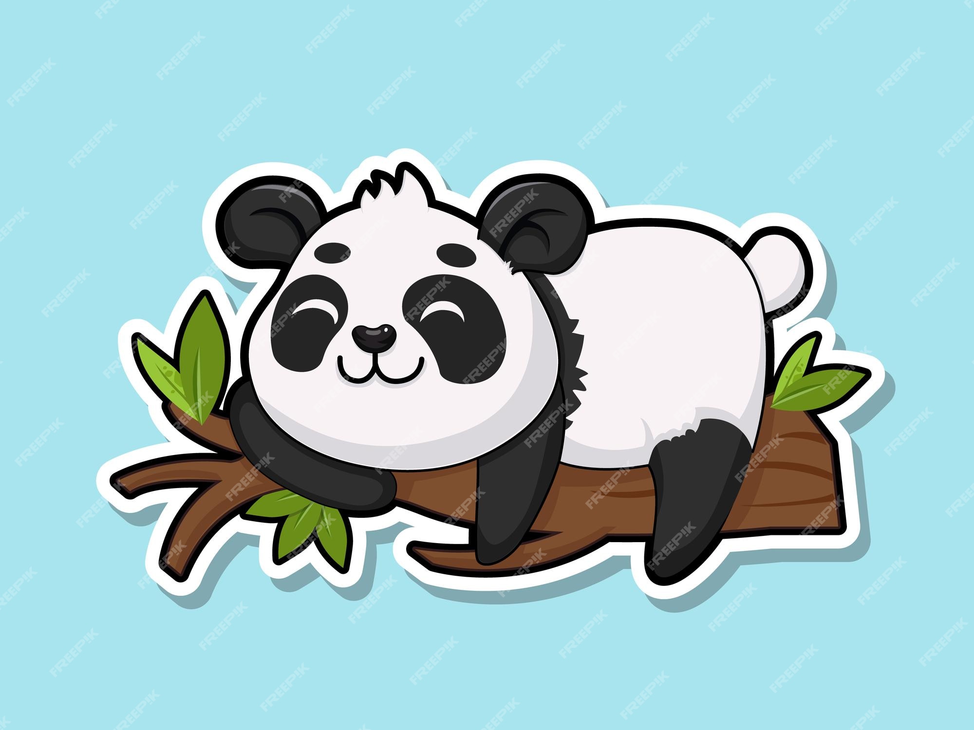 Panda legal dos desenhos animados. Arte Animal.