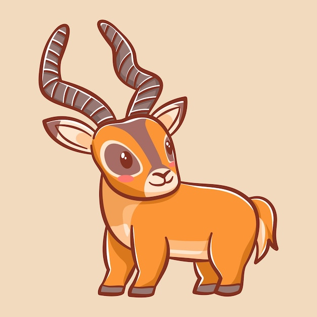 Personagem de desenho animado bonito de impala