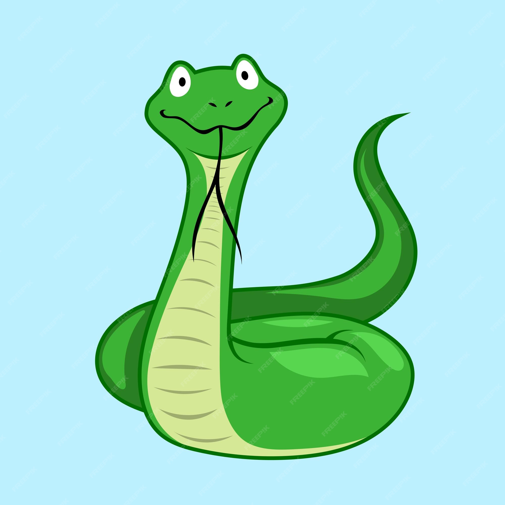 Desenho Animado Bonito Cobra Verde Ilustração Isolado Vetor PNG , Serpente,  Cobra Fofa, Cobra Verde Imagem PNG e Vetor Para Download Gratuito