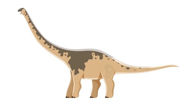 Personagem de desenho animado de dinossauro Paralititan Jurassic