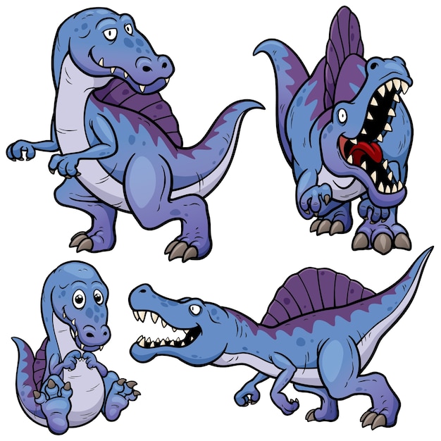 Personagem de desenho animado de dinossauros