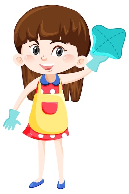 Personagem de desenho animado de empregada doméstica