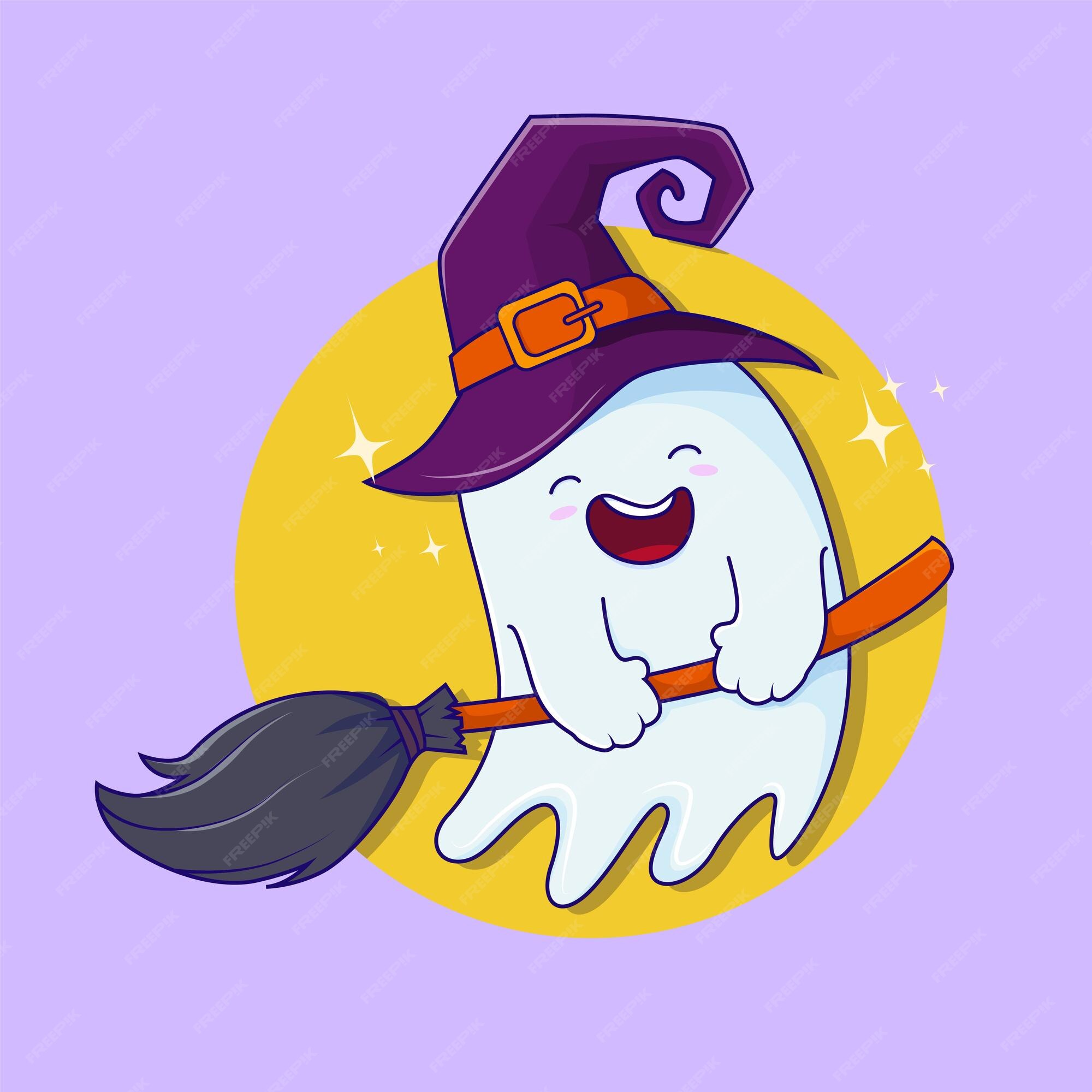 Personagem de desenho animado fantasma de halloween