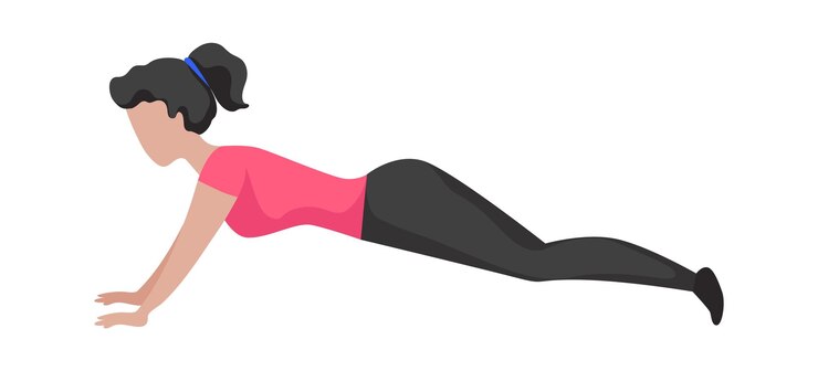Vetor personagem de desenho animado fazendo exercício esportivo garota de uniforme esportivo levantando mulher forte em roupas esportivas fazendo fitness ou ginástica estilo de vida saudável ilustração isolada em vetor