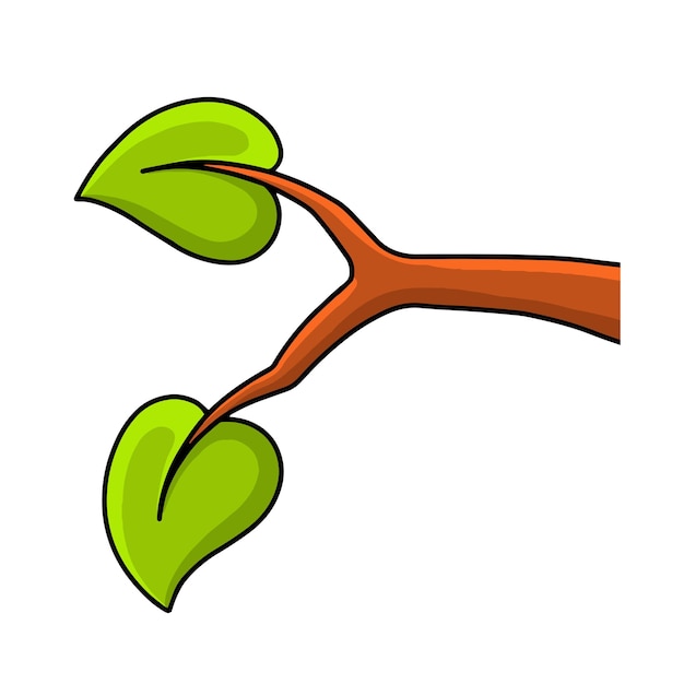 Personagem de desenho animado Isolado no fundo branco Elemento de design Modelo para seus cartões de adesivos de livros de design Ilustração vetorial