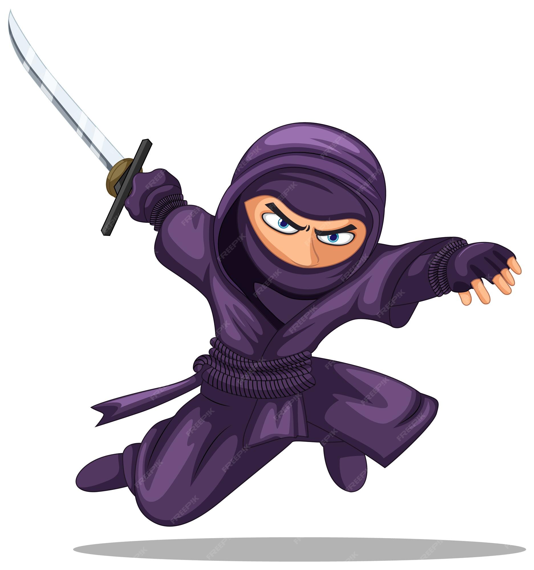 Personagem ninja de desenho simples