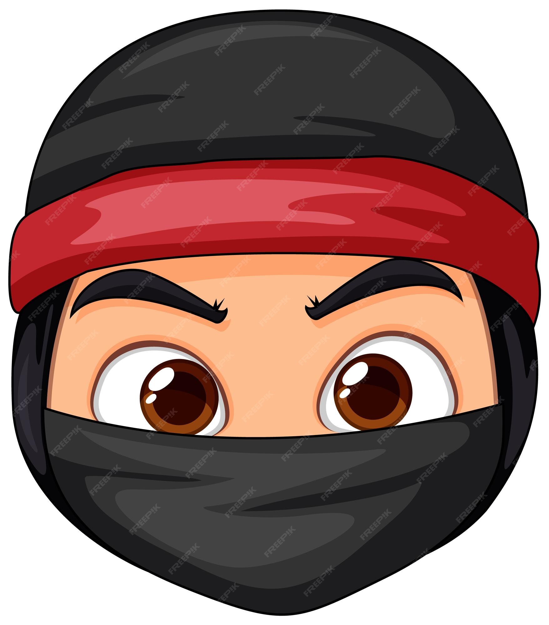 Asiático Ninja Desenho Animado Personagem Ilustração imagem vetorial de  brgfx© 662540662