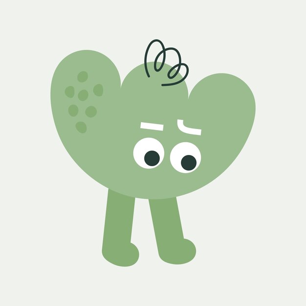 Personagem de desenho animado personagem abstrato mascote design avatar engraçado ícone bonito
