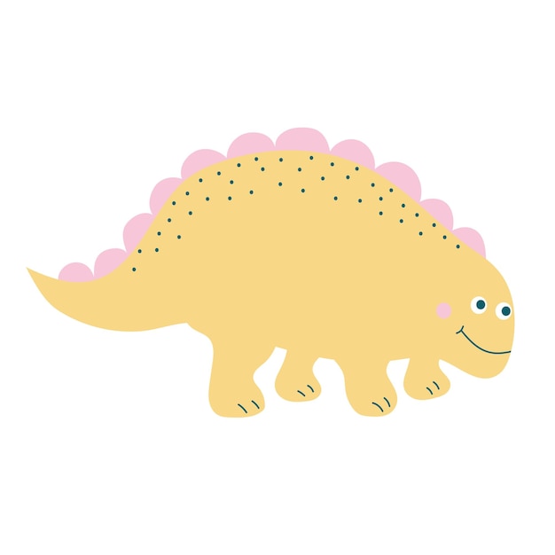 Personagem de desenho animado pré-histórico de dinossauro bebê fofo