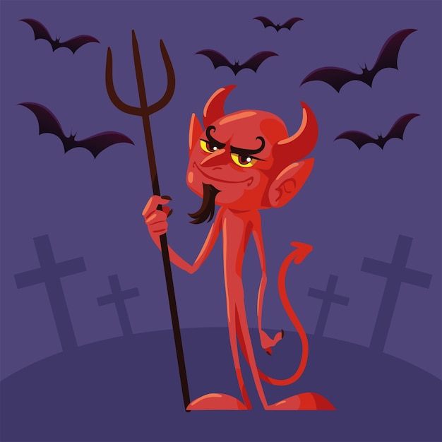 Personagem de diabo de Halloween