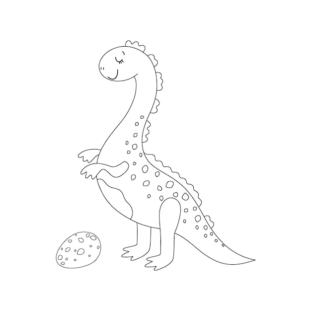 Página para colorir por números dinossauro engraçado jogo