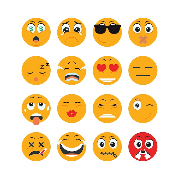 Personagem de emoticon amarelo