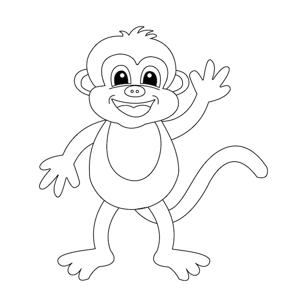 Desenho Para Colorir macaco - Imagens Grátis Para Imprimir - img 17524