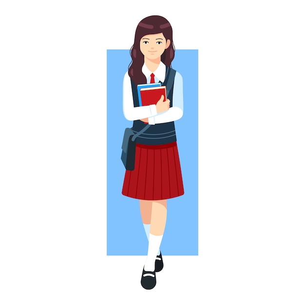 Personagem de menina colegial