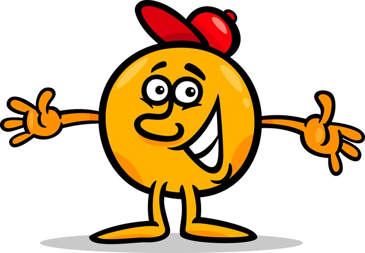 Vetor personagem de personagem de desenho animado mister ball